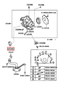 صوفة مضخة الزيت