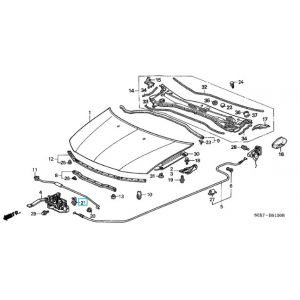 قطعة تثبيت عصاية الكبوت