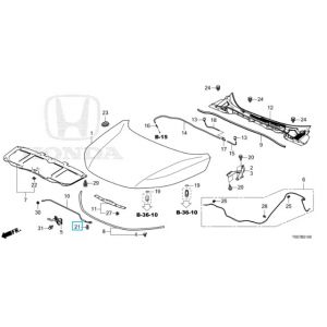 قطعة تثبيت عصاية الكبوت