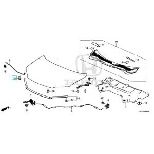 قطعة تثبيت عصاية الكبوت