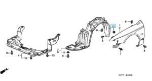 مسمار بلاستيك كلبس 5 ملم (أسود)