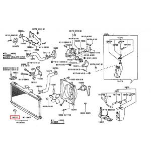 مثبت الرديتر السفلي