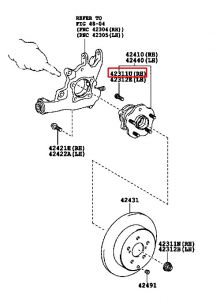 مسمار هوب خلفي يمين