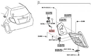 لمبة ضوء الفرامل الوسط