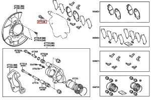 مسمار كليبر الفرامل الأمامي