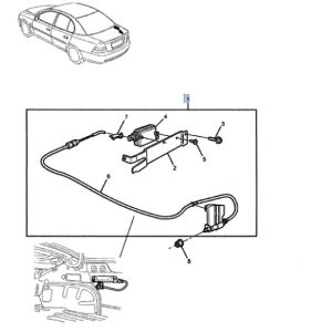 قفل تأمين الباب مدخل الوقود
