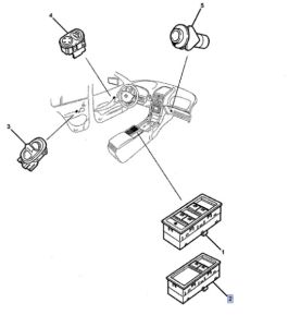 مجموعة ازرار فتح الزجاج الرئيسية