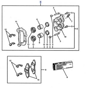 كليبر فرامل أمامي يسار