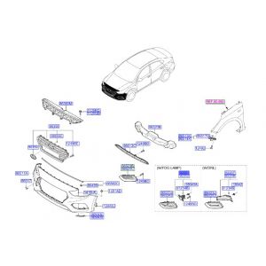 كشاف ضباب أمامي يسار