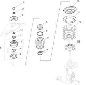 جلدة حماية السستة الأمامية يمين