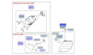شمعة إشارة أمامية يسار