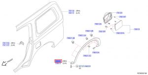 شريط ديكور رفرف خلفي