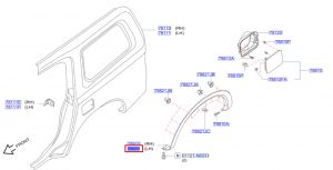 شريط ديكور رفرف خلفي