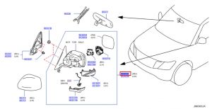 مراية جانبية يمين
