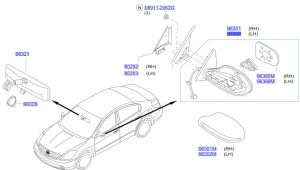 مراية جانبية يسار