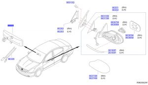 مراية رؤية خلفية داخلية