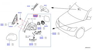 زجاج مراية جانبية