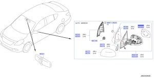 زجاج مراية جانبية