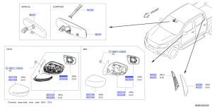 زجاج مراية جانبية