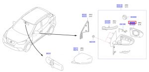 زجاج مراية جانبية