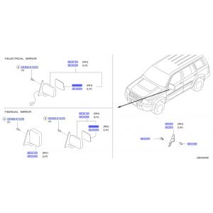 زجاج مراية جانبية