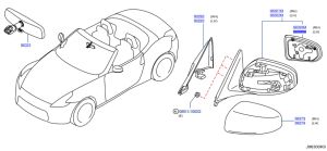 زجاج مراية جانبية