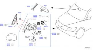 زجاج مراية جانبية