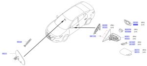 زجاج مراية جانبية