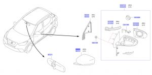 غطاء مراية جانبية
