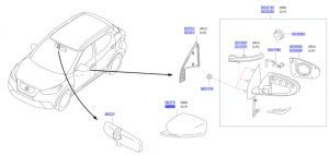 غطاء مراية جانبية