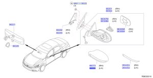 غطاء مراية جانبية