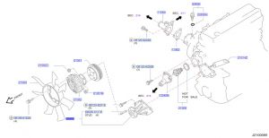 مضخة ماء تبريد الماكينة