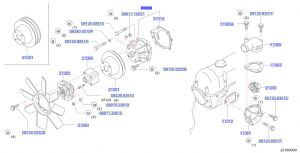 مضخة ماء تبريد الماكينة