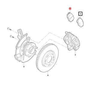 فحمات فرامل أمامية يسار
