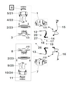 فحمات فرامل أمامية يسار