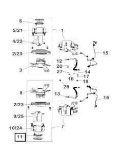 فحمات فرامل أمامية يمين