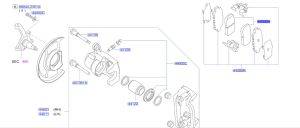 فحمات فرامل خلفية