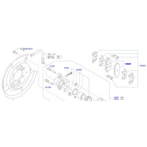 فحمات فرامل خلفية