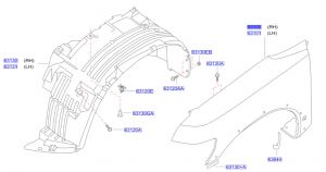 رفرف أمامي يمين
