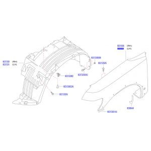 رفرف أمامي يسار