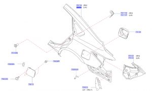 رفرف خلفي يسار