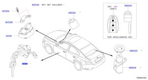 قفل باب و مفتاح أمامي يسار