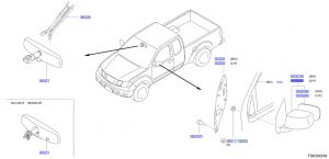 زجاج مراية جانبية