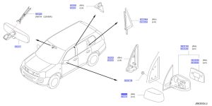 غطاء مراية جانبية