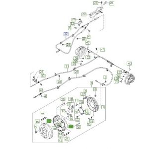 قماشات فرامل خلفية