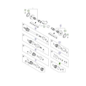 طقم جلدة عكس داخلي أمامي