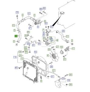 خرطوم رديتر ماء سفلي