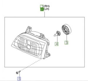 نور أمامي يسار