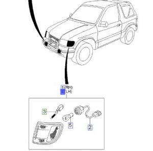 شمعة اشارة أمامية يسار