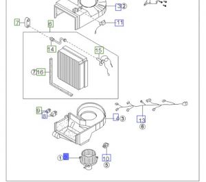 موتور مروحة مكيف داخلية
